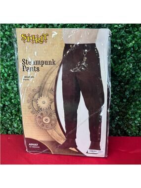 Spirit Halloween Steampunk Costume Pants Adult Medium M Cosplay Brown Halloween